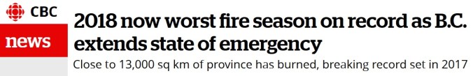 cbc news wildfires